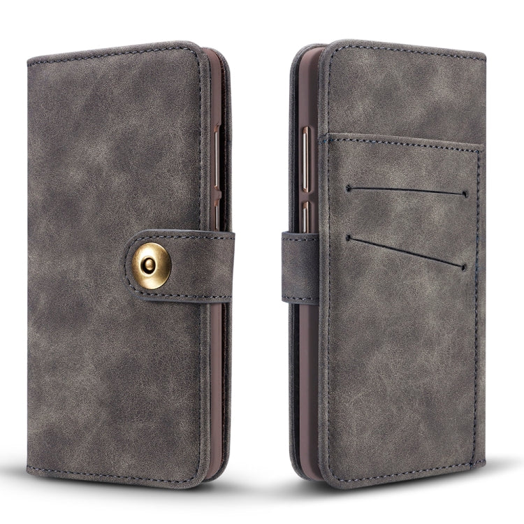 For Huawei P20 Lite Retro Magnetic Detachable Horizontal Flip Leather Case with Card Slots & Wallet & Photo Frame