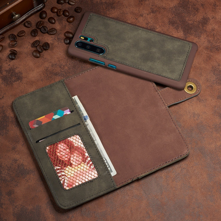 For Huawei P30 Pro Retro Magnetic Detachable Horizontal Flip Leather Case with Card Slots & Wallet & Photo Frame