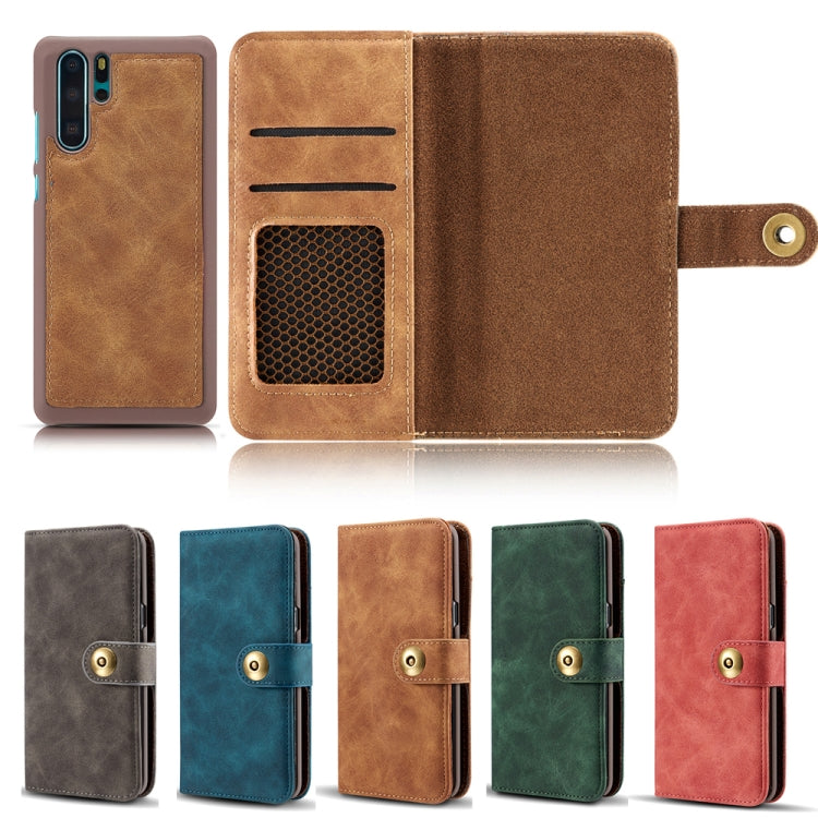 For Huawei P30 Pro Retro Magnetic Detachable Horizontal Flip Leather Case with Card Slots & Wallet & Photo Frame