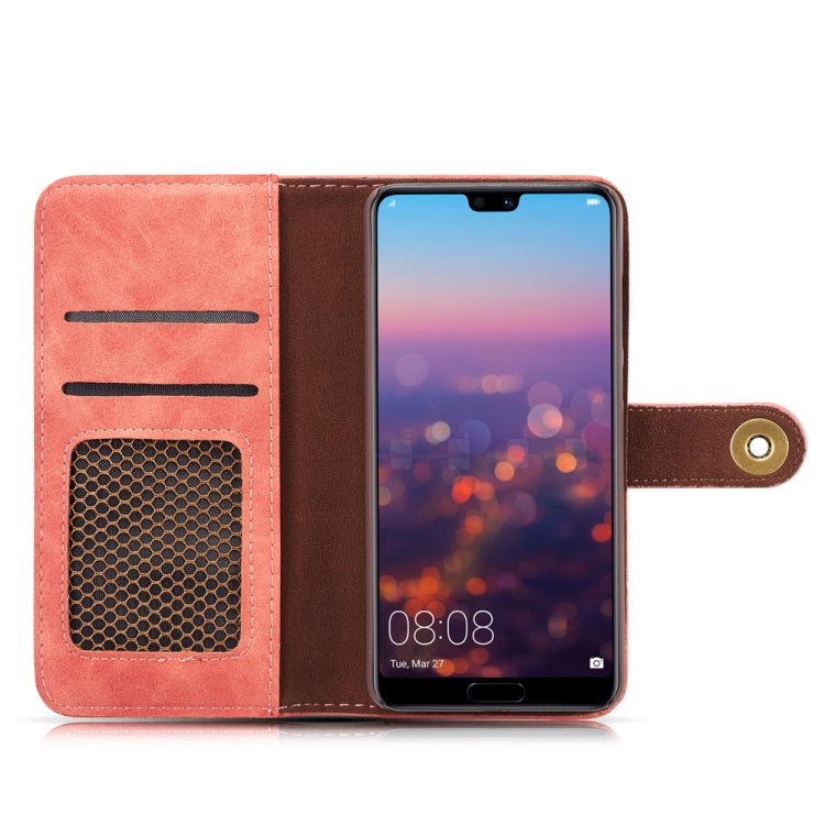For Huawei P30 Retro Magnetic Detachable Horizontal Flip Leather Case with Card Slots & Wallet & Photo Frame