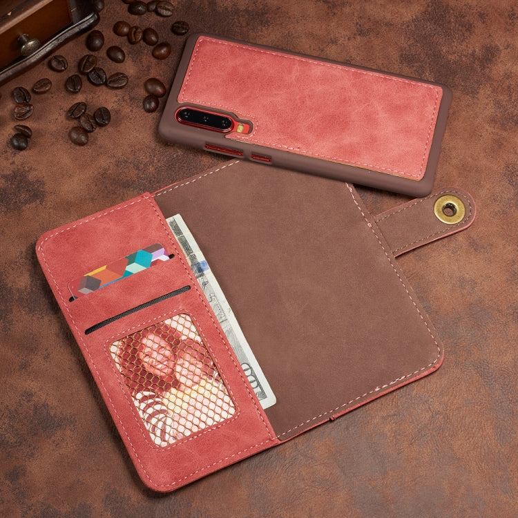 For Huawei P30 Retro Magnetic Detachable Horizontal Flip Leather Case with Card Slots & Wallet & Photo Frame