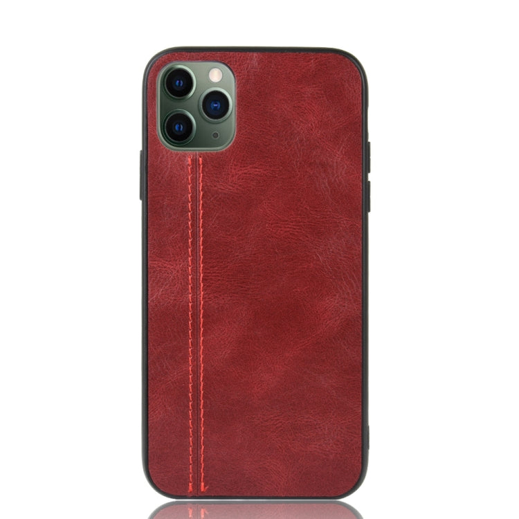 For iPhone 11 Pro Max Shockproof Sewing Cow Pattern Skin PC + PU + TPU Case