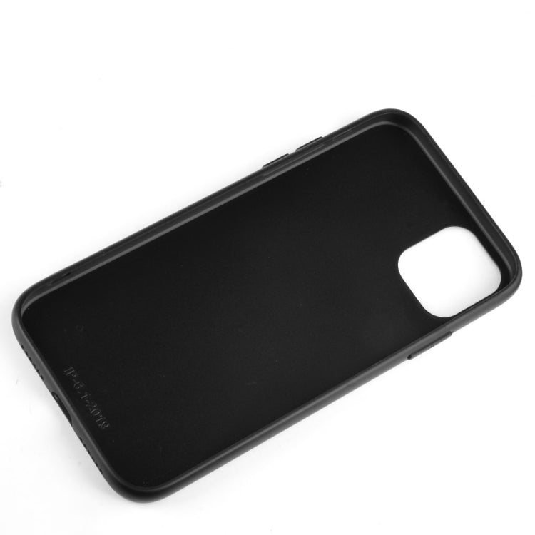For iPhone 11 Pro Max Shockproof Sewing Cow Pattern Skin PC + PU + TPU Case