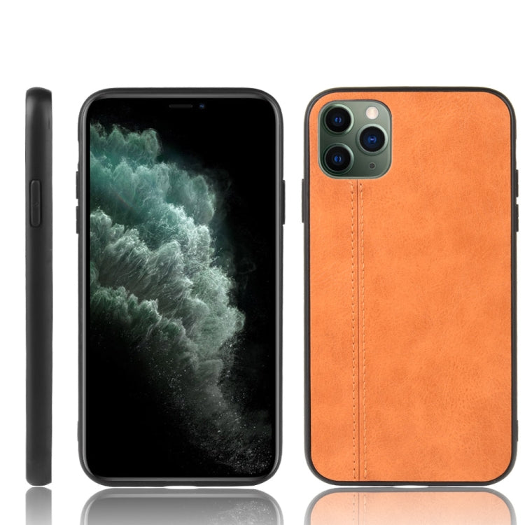For iPhone 11 Pro Max Shockproof Sewing Cow Pattern Skin PC + PU + TPU Case