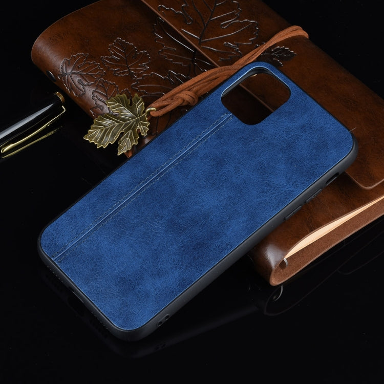 For iPhone 11 Pro Max Shockproof Sewing Cow Pattern Skin PC + PU + TPU Case