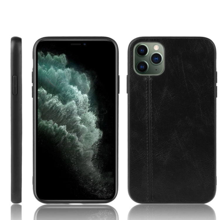 For iPhone 11 Pro Shockproof Sewing Cow Pattern Skin PC + PU + TPU Case