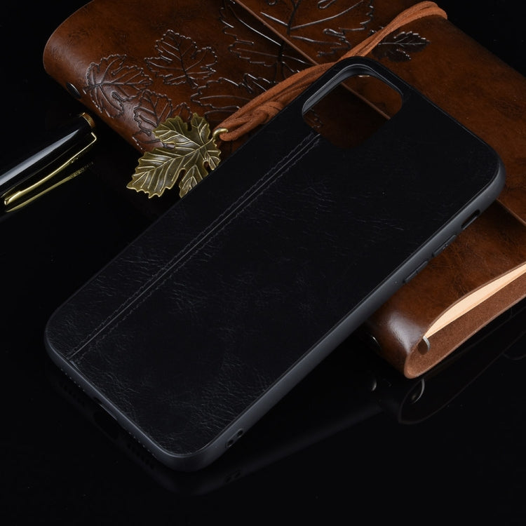 For iPhone 11 Pro Shockproof Sewing Cow Pattern Skin PC + PU + TPU Case