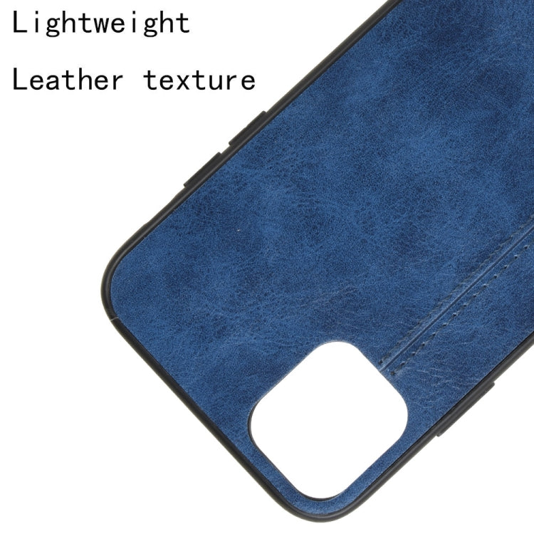 For iPhone 11 Pro Shockproof Sewing Cow Pattern Skin PC + PU + TPU Case