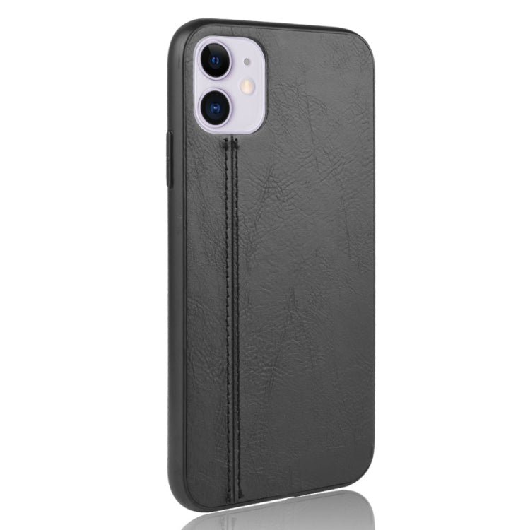 For iPhone 11 Shockproof Sewing Cow Pattern Skin PC + PU + TPU Case