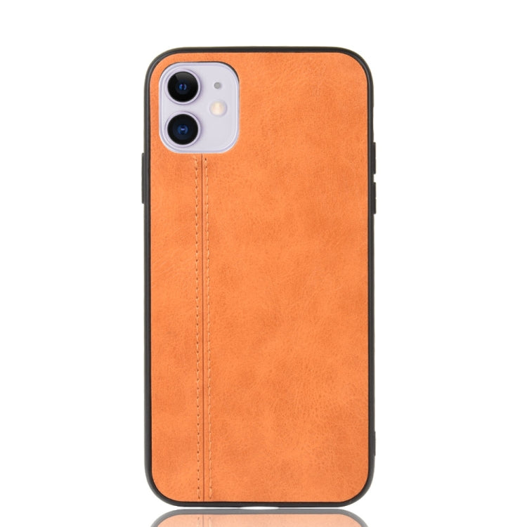 For iPhone 11 Shockproof Sewing Cow Pattern Skin PC + PU + TPU Case