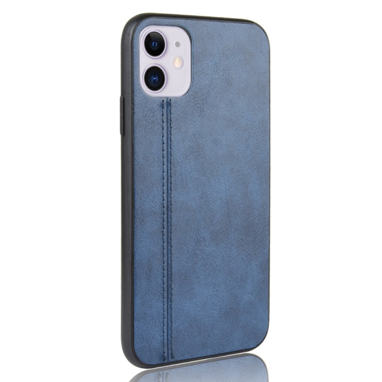 For iPhone 11 Shockproof Sewing Cow Pattern Skin PC + PU + TPU Case