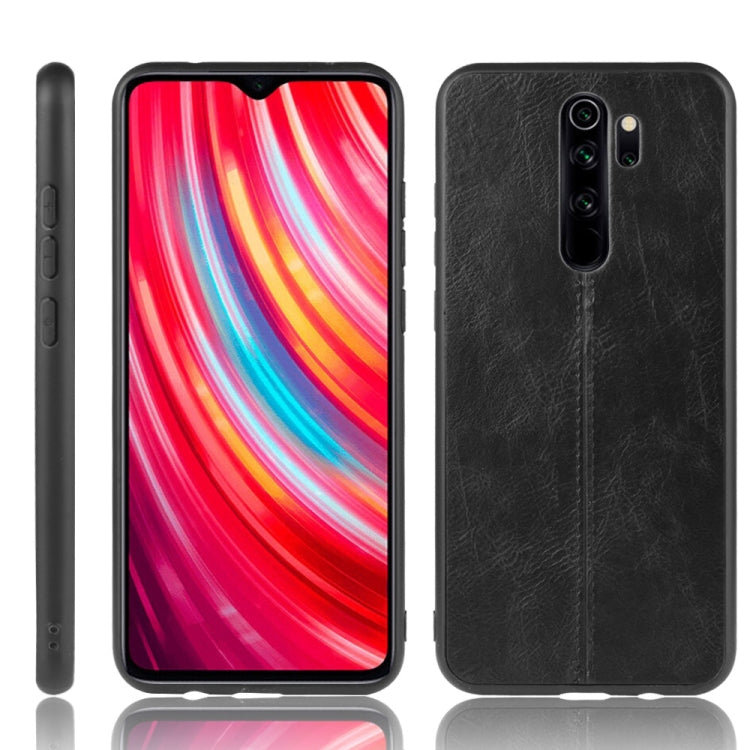 For Xiaomi Redmi Note 8 Pro  Shockproof Sewing Cow Pattern Skin PC + PU + TPU Case