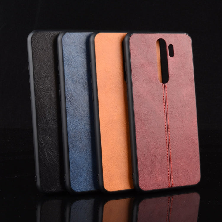 For Xiaomi Redmi Note 8 Pro  Shockproof Sewing Cow Pattern Skin PC + PU + TPU Case