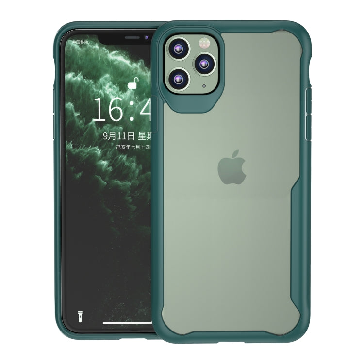 For iPhone 11 Transparent PC + TPU Full Coverage Shockproof Protective Case