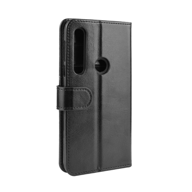 For Motorola Moto G8 Plus R64 Texture Single Horizontal Flip Protective Case with Holder & Card Slots & Wallet& Photo Frame