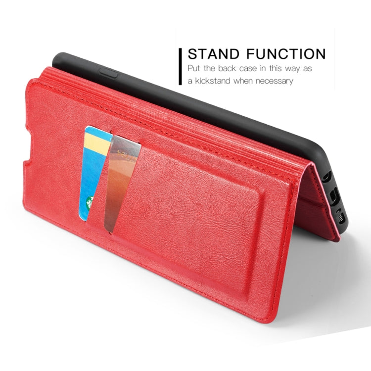 Retro Simple Ultra-thin Magnetic Leather Case with Holder & Card Slots & Lanyard for Huawei Nova 4e