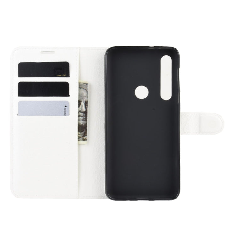 For Motorola Moto G8 Plus Litchi Texture Horizontal Flip Protective Case with Holder & Card Slots & Wallet