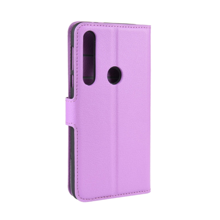 For Motorola Moto G8 Plus Litchi Texture Horizontal Flip Protective Case with Holder & Card Slots & Wallet