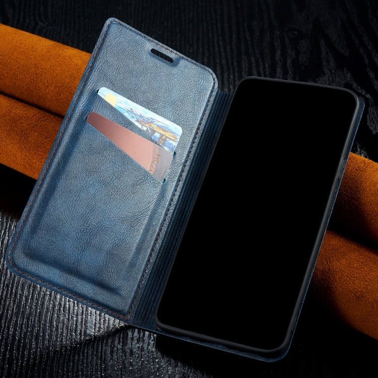 Retro Simple Ultra-thin Magnetic Leather Case with Holder & Card Slots & Lanyard for Huawei Honor 10 Lite