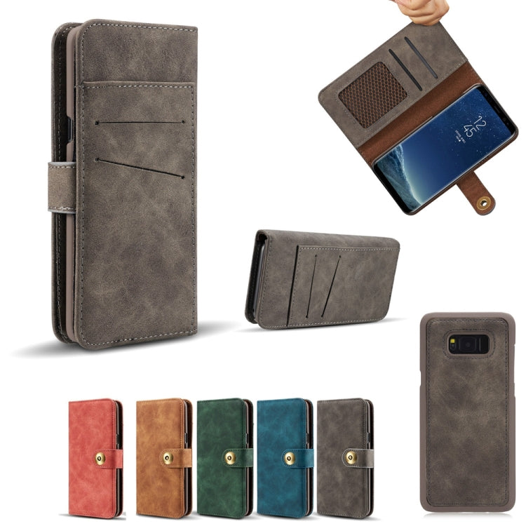 For Galaxy S10 5G Retro Magnetic Detachable Horizontal Flip Leather Case with Card Slots & Wallet & Photo Frame