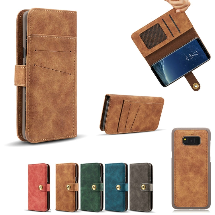 For Galaxy S10 5G Retro Magnetic Detachable Horizontal Flip Leather Case with Card Slots & Wallet & Photo Frame