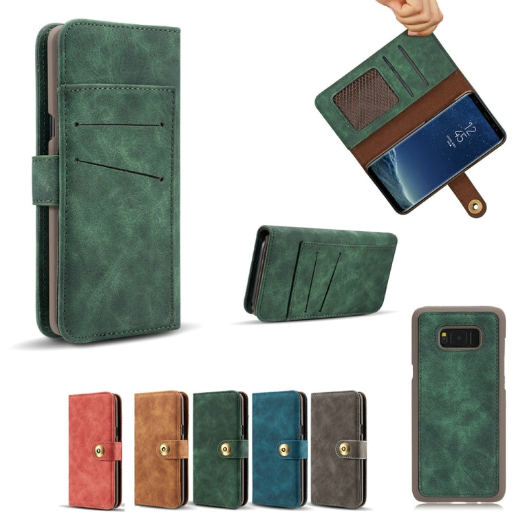 For Galaxy S10 5G Retro Magnetic Detachable Horizontal Flip Leather Case with Card Slots & Wallet & Photo Frame