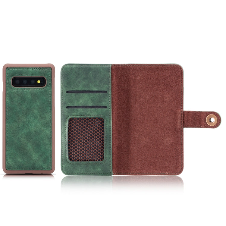 For Galaxy S10 5G Retro Magnetic Detachable Horizontal Flip Leather Case with Card Slots & Wallet & Photo Frame