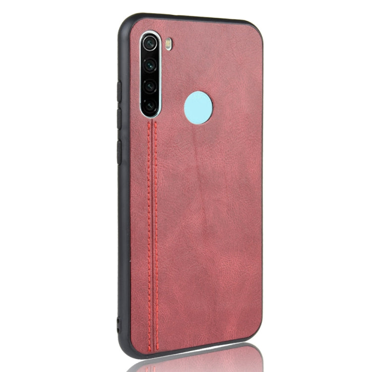 For Xiaomi Redmi Note 8T Shockproof Sewing Cow Pattern Skin PC + PU + TPU Case