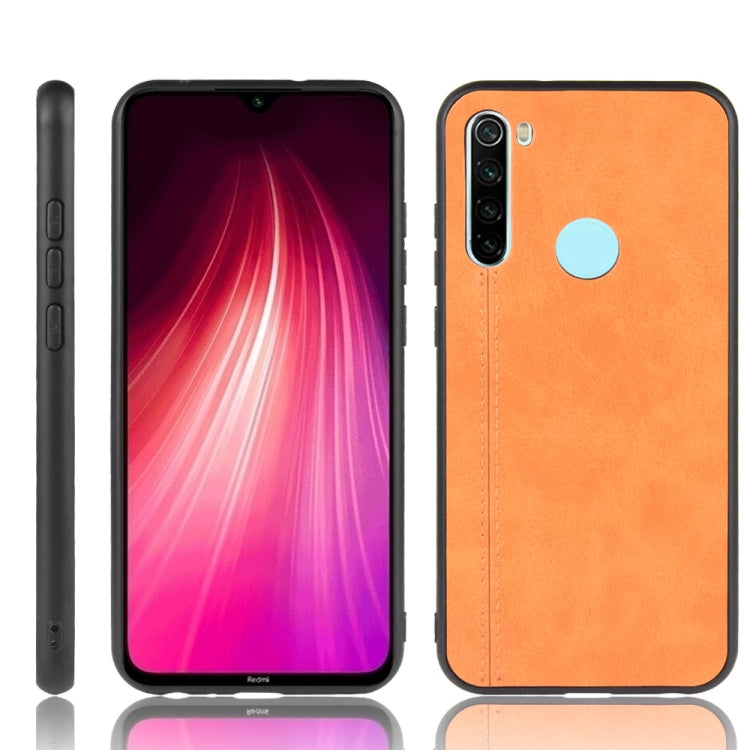 For Xiaomi Redmi Note 8T Shockproof Sewing Cow Pattern Skin PC + PU + TPU Case