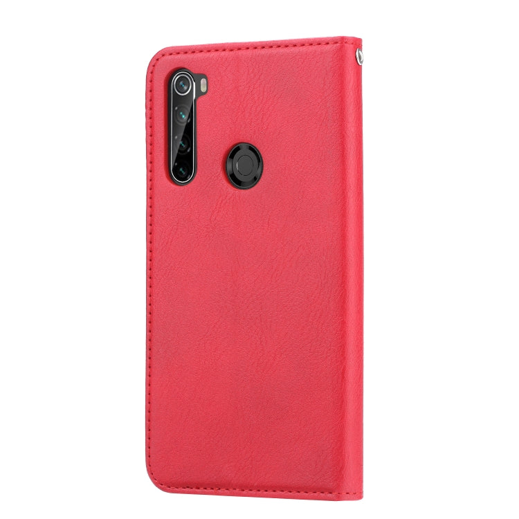 For Xiaomi Redmi Note 8T Knead Skin Texture Horizontal Flip Leather Case with Photo Frame & Holder & Card Slots & Wallet