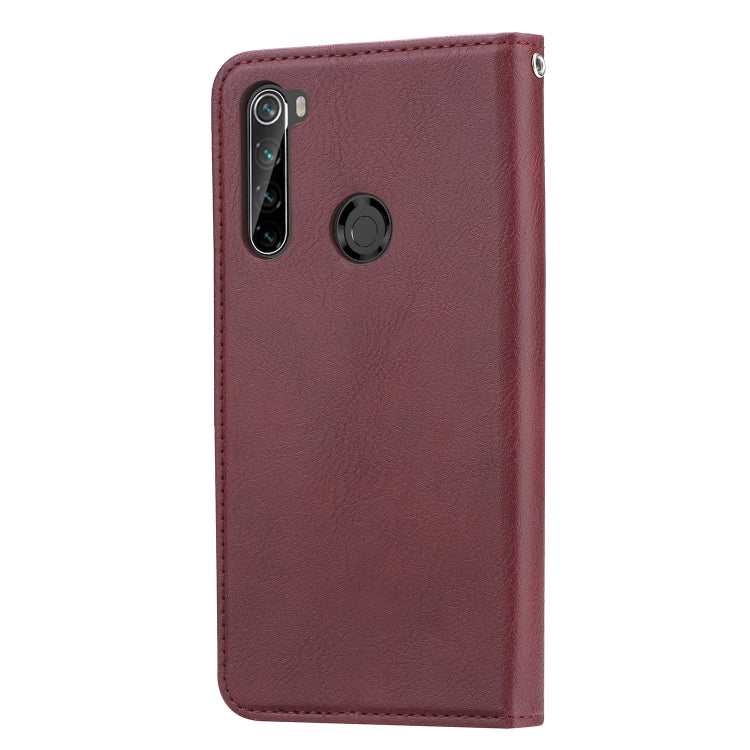 For Xiaomi Redmi Note 8T Knead Skin Texture Horizontal Flip Leather Case with Photo Frame & Holder & Card Slots & Wallet