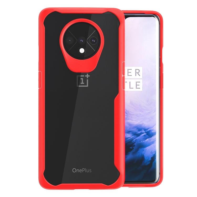 For OnePlus 7T Transparent PC + TPU Full Coverage Shockproof Protective Case