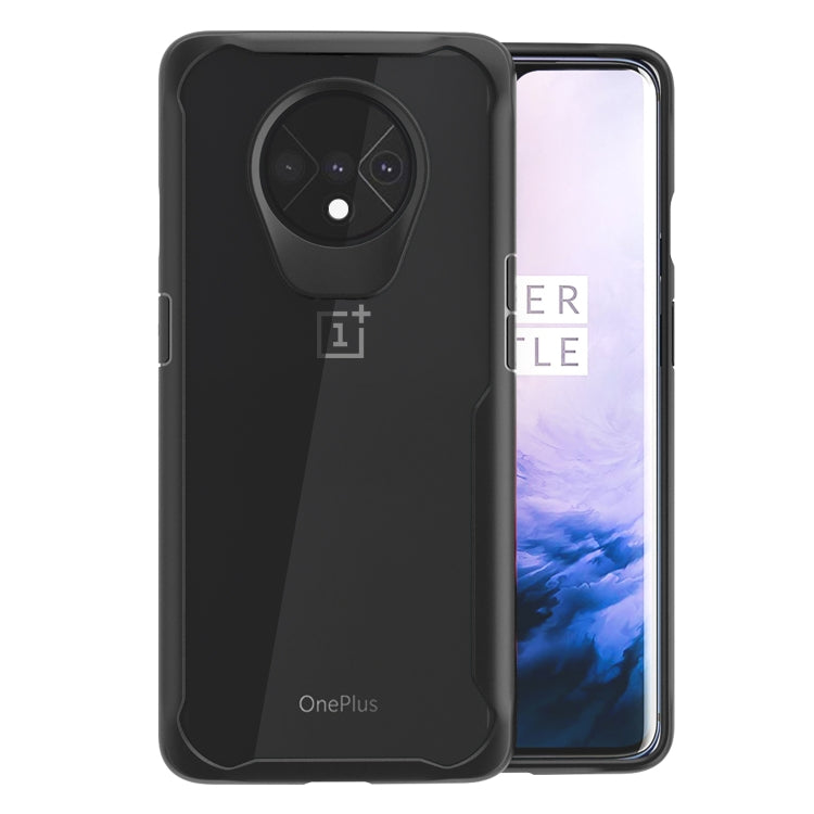 For OnePlus 7T Transparent PC + TPU Full Coverage Shockproof Protective Case