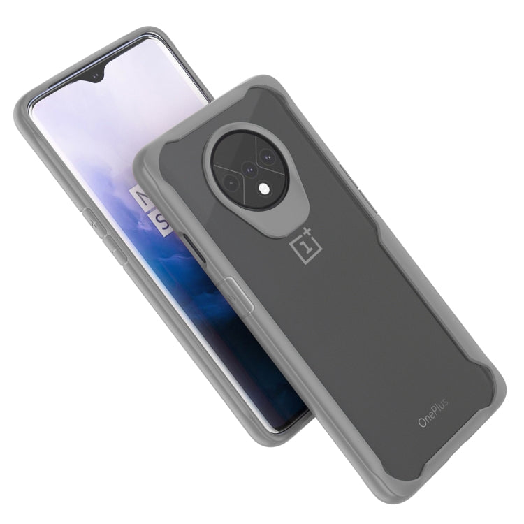 For OnePlus 7T Transparent PC + TPU Full Coverage Shockproof Protective Case