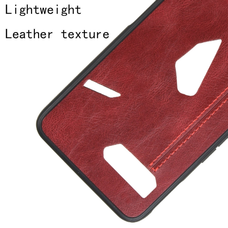 For Asus ROG Phone II ZS660KL Shockproof Sewing Cow Pattern Skin PC + PU + TPU Case