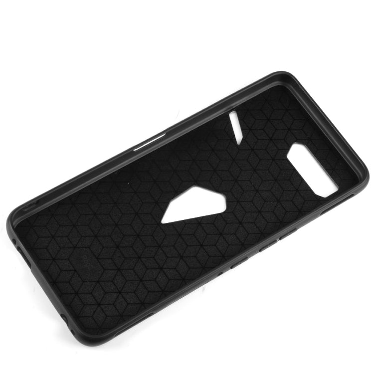 For Asus ROG Phone II ZS660KL Shockproof Sewing Cow Pattern Skin PC + PU + TPU Case