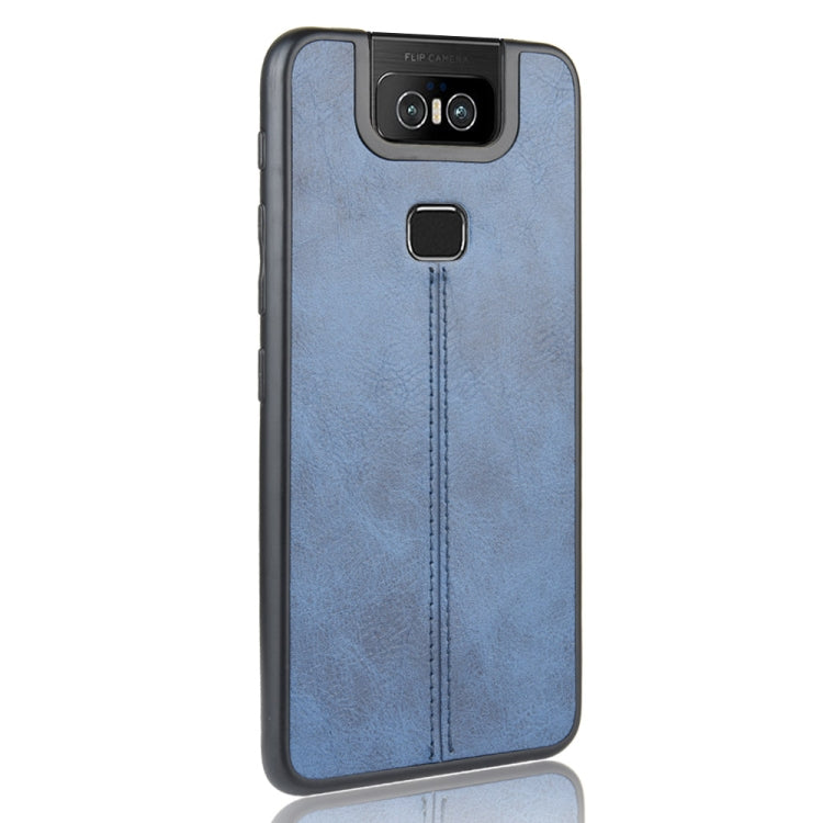 For Asus Zenfone 6 ZS630KL Shockproof Sewing Cow Pattern Skin PC + PU + TPU Case