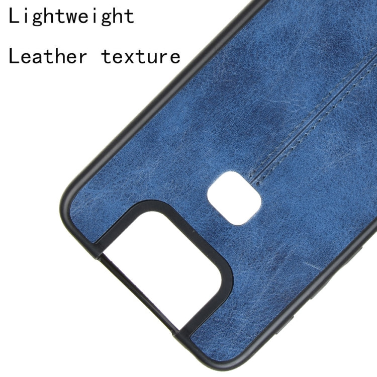 For Asus Zenfone 6 ZS630KL Shockproof Sewing Cow Pattern Skin PC + PU + TPU Case