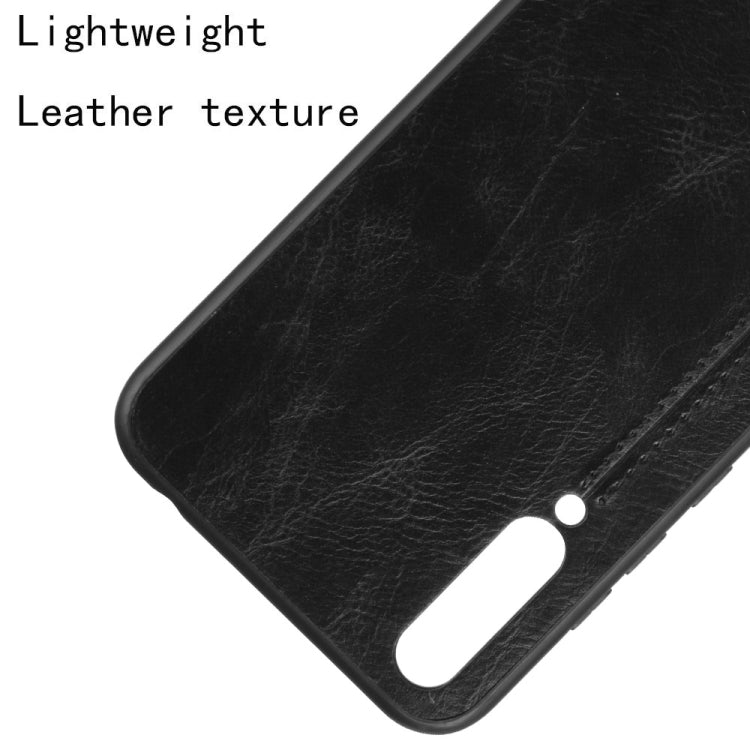 For Huawei Honor 20 Lite Shockproof Sewing Cow Pattern Skin PC + PU + TPU Case