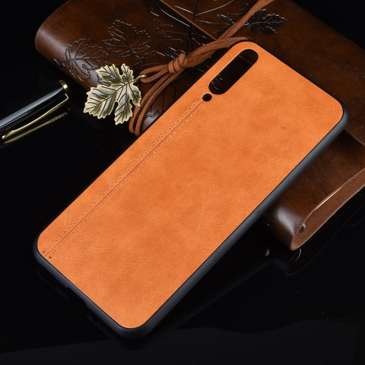 For Huawei Honor 20 Lite Shockproof Sewing Cow Pattern Skin PC + PU + TPU Case