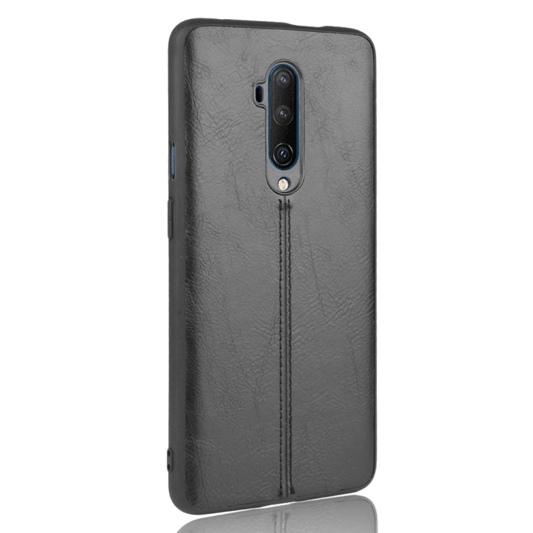 For OnePlus 7T Pro Shockproof Sewing Cow Pattern Skin PC + PU + TPU Case