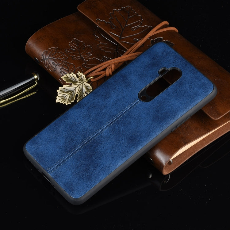 For OnePlus 7T Pro Shockproof Sewing Cow Pattern Skin PC + PU + TPU Case