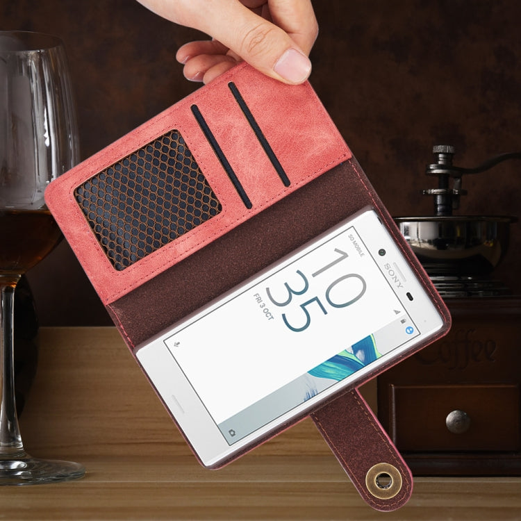 For?Sony Xperia X Compact ?Retro?Magnetic?Detachable?Horizontal?Flip?Leather?Case,  ?with?Card?Slots?&?Wallet?&?Photo?Frame