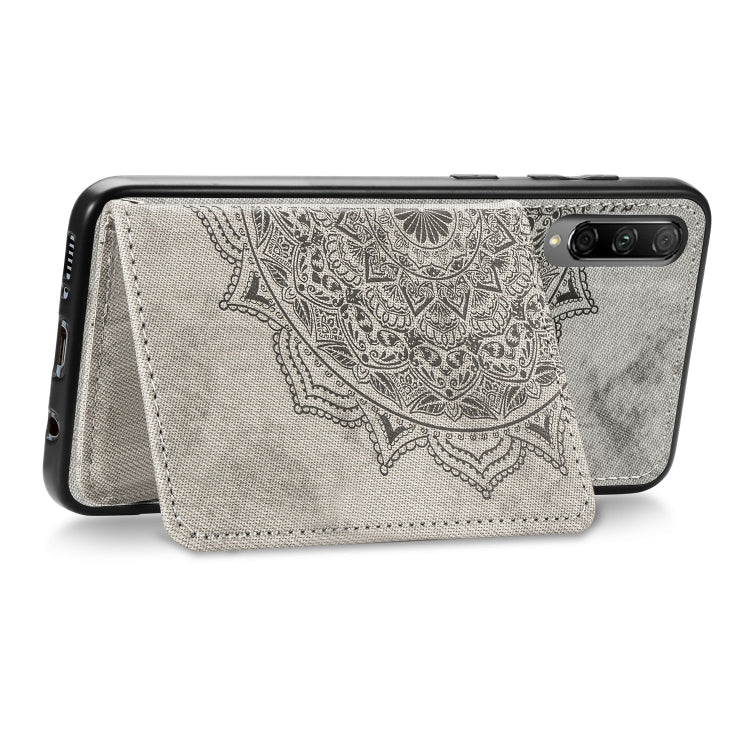 For Huawei Honor 9X Pro Mandala Embossed Magnetic Cloth PU + TPU + PC Case with Holder & Card Slots & Wallet & Photo Frame & Strap