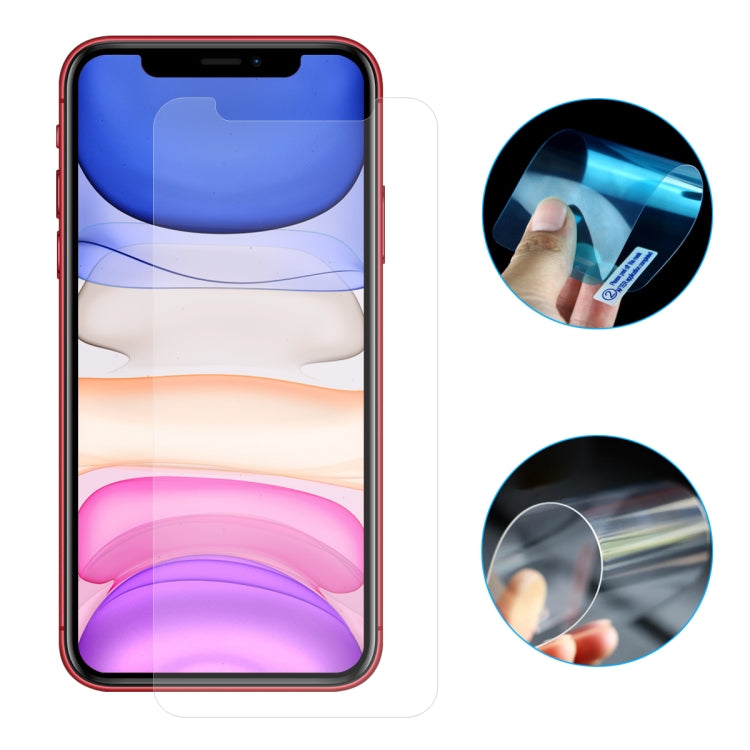 For iPhone 11 / XR ENKAY Hat-Prince HD Transparent Flexible Nano Explosion-proof Membrane