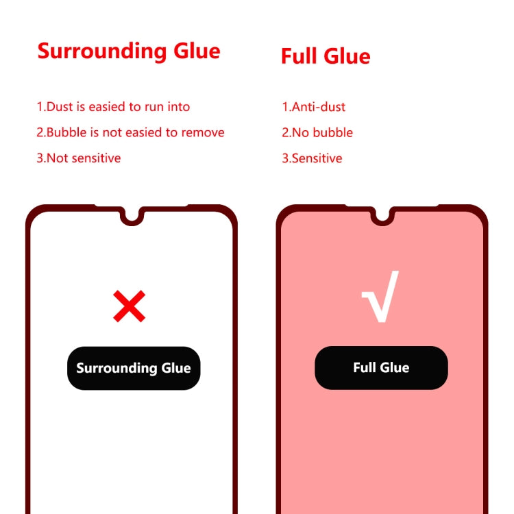 For Moto One Marco / Moto G8 Play 2 PCS ENKAY Hat-prince Full Glue 0.26mm 9H 2.5D Tempered Glass Full Coverage Film