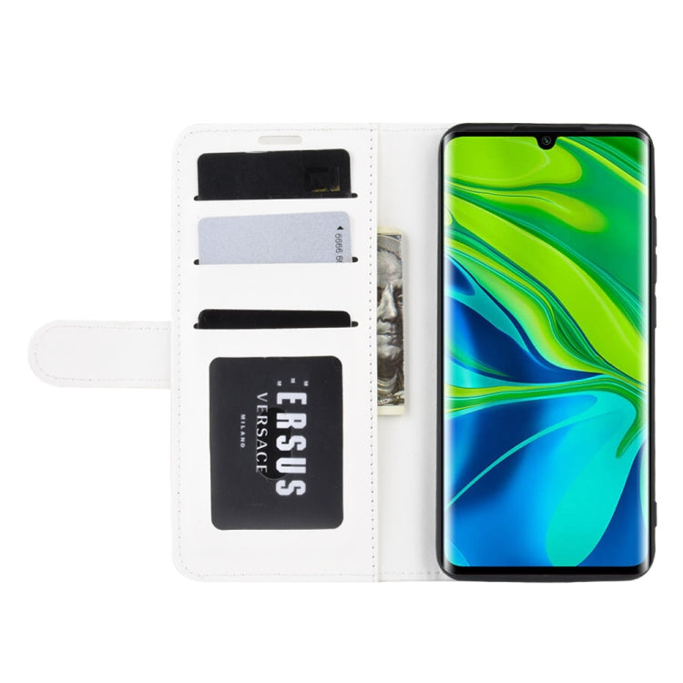 For Xiaomi Mi Note 10 / Note 10 Pro / CC9 Pro R64 Texture Single Horizontal Flip Protective Case with Holder & Card Slots & Wallet& Photo Frame