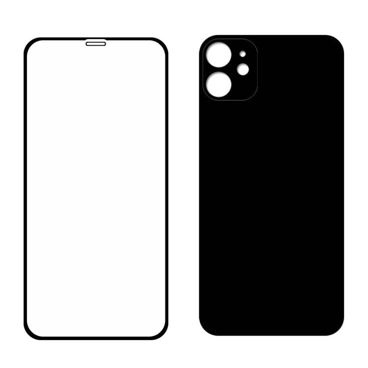 For iPhone 11 ENKAY Hat-prince Full Glue 0.26mm 9H 2.5D Front Tempered Glass Full Coverage Film and Black Film with Camera Lens Protector Function
