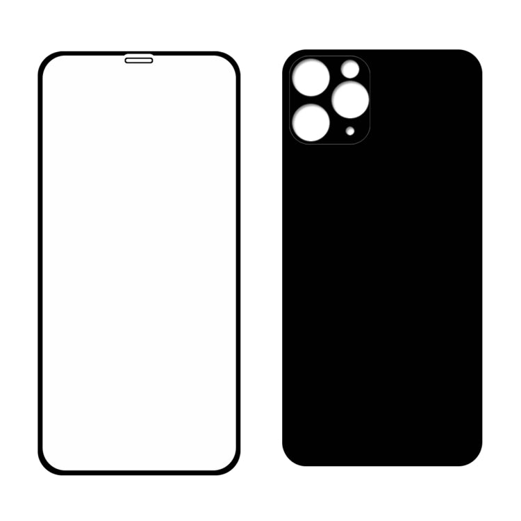 For iPhone 11 Pro ENKAY Hat-prince Full Glue 0.26mm 9H 2.5D Front Tempered Glass Full Coverage Film and Black Film with Camera Lens Protector Function