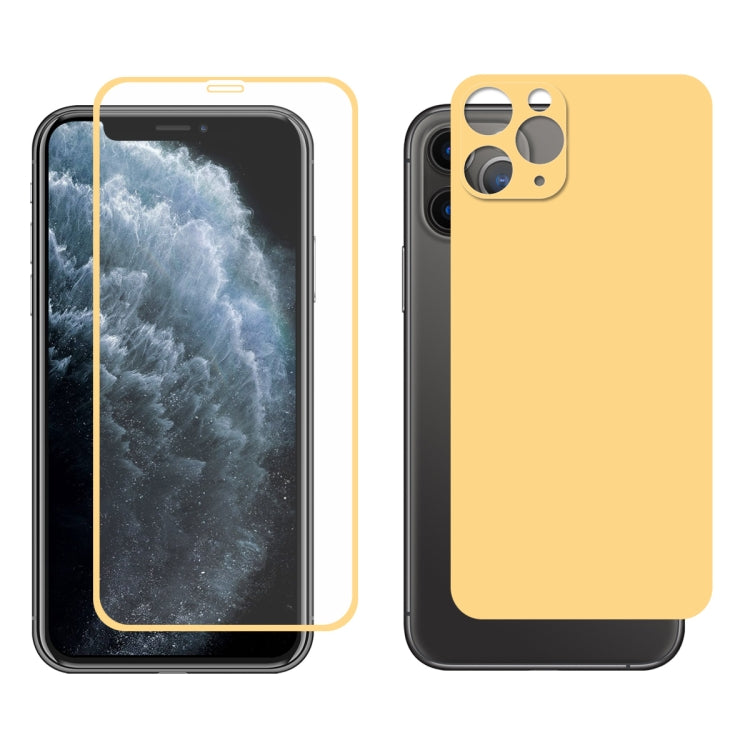 For iPhone 11 Pro ENKAY Hat-prince Full Glue 0.26mm 9H 2.5D Front Tempered Glass Full Coverage Film and Black Film with Camera Lens Protector Function